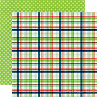 Echo Park - Little Boy Collection - 12 x 12 Double Sided Paper - Rad Plaid