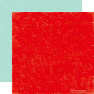 Echo Park - Little Boy Collection - 12 x 12 Double Sided Paper - Strawberry and Sky