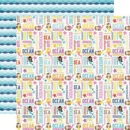 Echo Park - Let's Be Mermaids Collection - 12 x 12 Double Sided Paper - Ocean Adventure