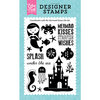 Echo Park - Let's Be Mermaids Collection - Clear Acrylic Stamps - Mermaid Kisses
