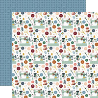 Echo Park - Let's Create Collection - 12 x 12 Double Sided Paper - Sew Cute