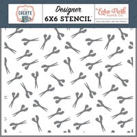 Echo Park - Let's Create Collection - 6 x 6 Stencils - Stash Of Scissors