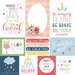 Echo Park - Little Dreamer Girl Collection - 12 x 12 Double Sided Paper - Multi Journaling Cards