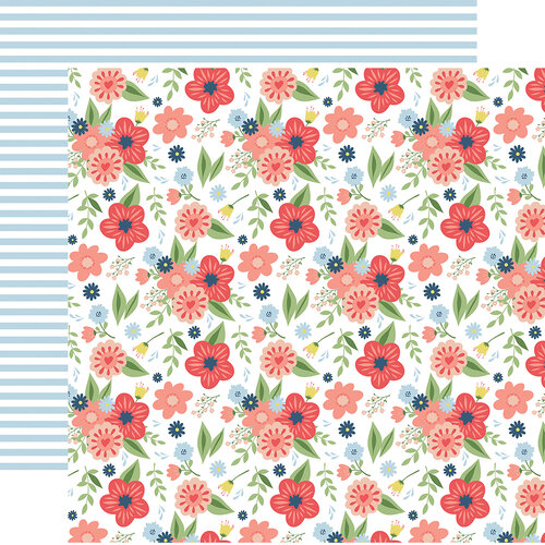 Echo Park - Little Dreamer Girl Collection - 12 x 12 Double Sided Paper - Dreamy Floral