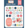 Echo Park - Little Dreamer Girl Collection - Self Adhesive Decorative Brads