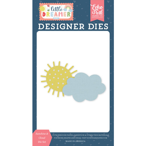 Echo Park - Little Dreamer Girl Collection - Designer Dies - Sunshine and Cloud