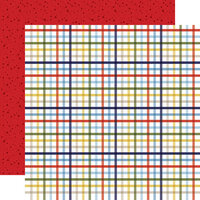 Echo Park - Little Dreamer Boy Collection - 12 x 12 Double Sided Paper - Playtime Plaid