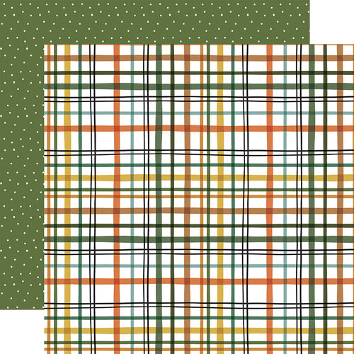Echo Park - Little Explorer Collection - 12 x 12 Double Sided Paper - Wild About You Plaid