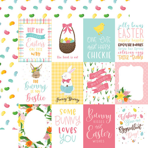 Echo Park - I Love Easter Collection - 12 x 12 Double Sided Paper - 3 x 4 Journaling Cards