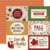 Echo Park - I Love Fall Collection - 12 x 12 Double Sided Paper - 6 x 4 Journaling Cards