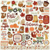 Echo Park - I Love Fall Collection - 12 x 12 Cardstock Stickers - Elements