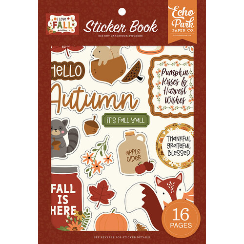 Echo Park - I Love Fall Collection - Sticker Book