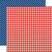 Echo Park - Let Freedom Ring Collection - 12 x 12 Double Sided Paper - Picnic Plaid