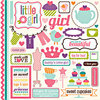 Echo Park - Little Girl Collection - 12 x 12 Cardstock Stickers - Element