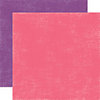 Echo Park - Little Girl Collection - 12 x 12 Double Sided Paper - Raspberry and Grape