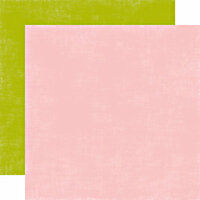 Echo Park - Little Girl Collection - 12 x 12 Double Sided Paper - Blush and Leaf