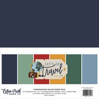 Echo Park - Let's Go Travel Collection - 12 x 12 Paper Pack - Solids