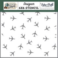 Echo Park - Let's Go Travel Collection - 6 x 6 Stencils - Fly Away
