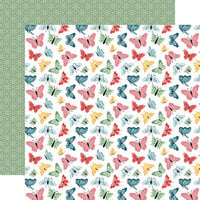 Echo Park - Life Is Beautiful Collection - 12 x 12 Double Sided Paper - Beautiful Butterflies