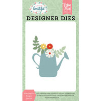Echo Park - Life Is Beautiful Collection - Designer Dies - Watering Can Bouquet