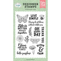 Echo Park - Life Is Beautiful Collection - Clear Photopolymer Stamps - Oh Happy Day