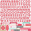 Echo Park - Lucky In Love Collection - 12 x 12 Cardstock Stickers - Alphabet