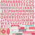 Echo Park - Lucky In Love Collection - 12 x 12 Cardstock Stickers - Alphabet