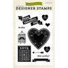 Echo Park - Lucky In Love Collection - Clear Acrylic Stamps - Hello Sweetheart