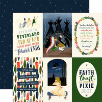 Echo Park - Lost in Neverland Collection - 12 x 12 Double Sided Paper - 4 x 6 Journaling Cards