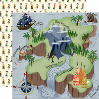 Echo Park - Lost in Neverland Collection - 12 x 12 Double Sided Paper - Off To Neverland