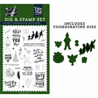 Echo Park - Lost in Neverland Collection - Designer Die and Clear Photopolymer Stamp Set - Never Grow Up