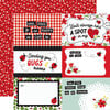 Echo Park - Little Ladybug Collection - 12 x 12 Double Sided Paper - 4 x 6 Journaling Cards