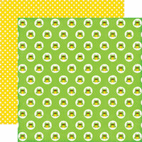 Echo Park - Little Man Collection - 12 x 12 Double Sided Paper - Frogs