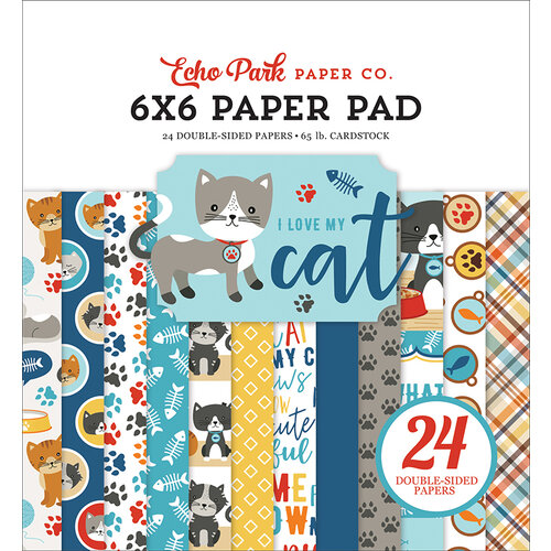 Echo Park - I Love My Cat Collection - 6 x 6 Paper Pad