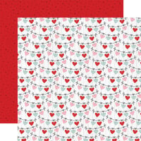 Echo Park - Love Notes Collection - 12 x 12 Double Sided Paper - Hearts Full Of Love