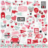 Echo Park - Love Notes Collection - 12 x 12 Cardstock Stickers - Elements