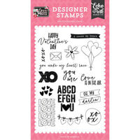Echo Park - Love Notes Collection - Clear Photopolymer Stamps - I Cross My Heart