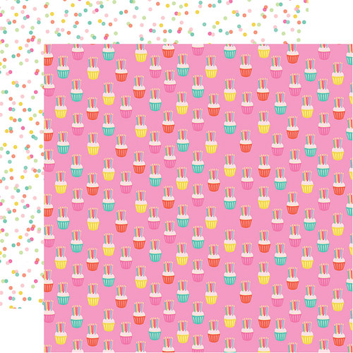 Echo Park - Let's Party Collection - 12 x 12 Double Sided Paper - Cupcake Celebration