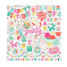 Echo Park - Let's Party Collection - 12 x 12 Cardstock Stickers - Elements