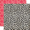 Echo Park - Love Story Collection - 12 x 12 Double Sided Paper - Leopard Print