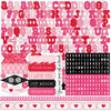 Echo Park - Love Story Collection - 12 x 12 Cardstock Stickers - Alphabet