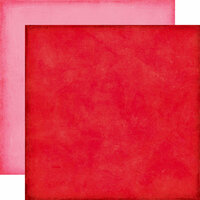 Echo Park - Love Story Collection - 12 x 12 Double Sided Paper - Red