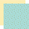 Echo Park - I Love Spring Collection - 12 x 12 Double Sided Paper - Busy Bumblebees