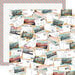 Echo Park - Let's Take The Trip Collection - 12 x 12 Double Sided Paper - Mailing Postcards
