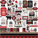Echo Park - Let's Lumberjack Collection - 12 x 12 Cardstock Stickers - Elements