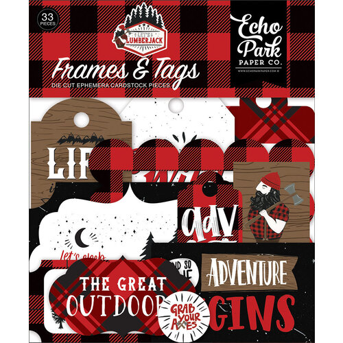 Echo Park - Let's Lumberjack Collection - Ephemera - Frames and Tags