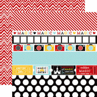 Echo Park - Magical Adventure Collection - 12 x 12 Double Sided Paper - Border Strips