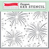 Echo Park - Magical Adventure Collection - 6 x 6 Stencil - Fireworks