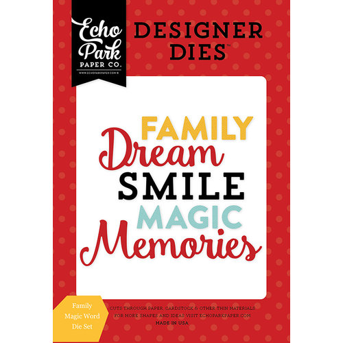 Echo Park - Magical Adventure Collection - Designer Dies - Family Magic Word