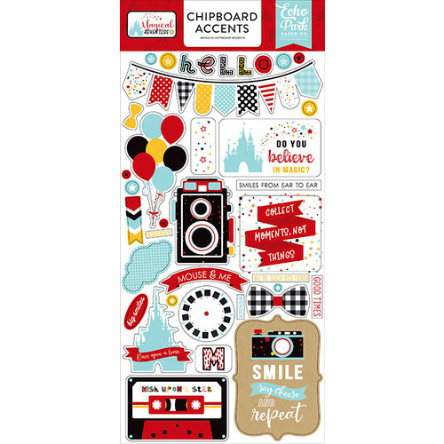Echo Park - Magical Adventure 2 Collection - Chipboard Stickers - Accents